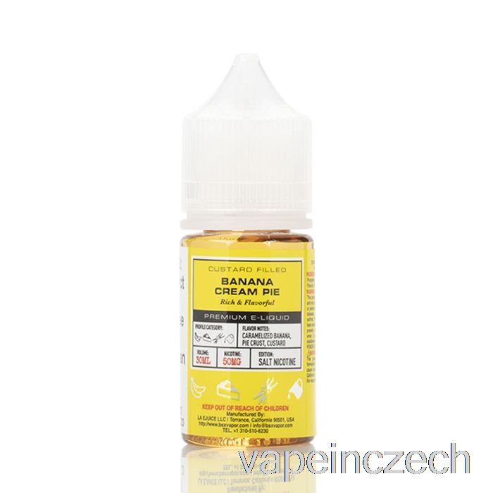 Banánový Krémový Koláč - Bsx Salt Series - 30ml 30mg Vape Bez Nikotinu